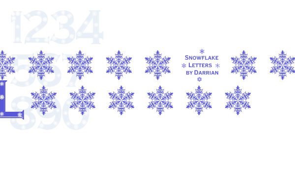 Snowflake Letters