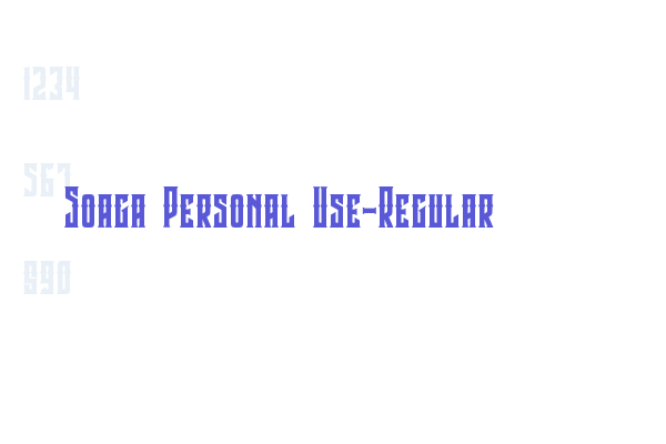 Soaga Personal Use-Regular