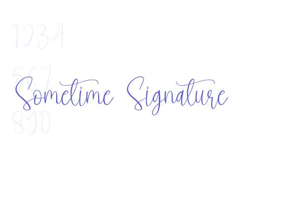 Sometime Signature