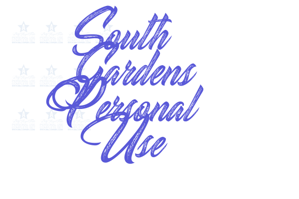 South Gardens Personal Use