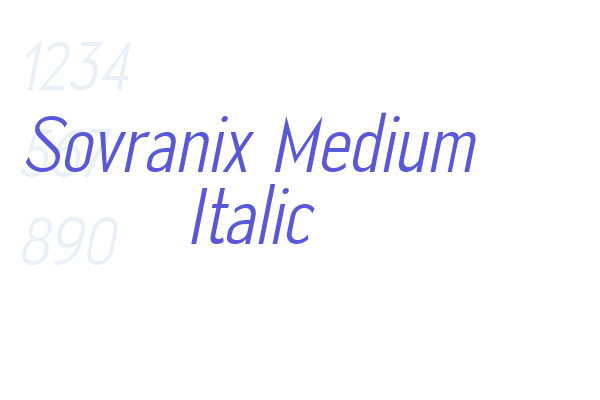 Sovranix Medium Italic