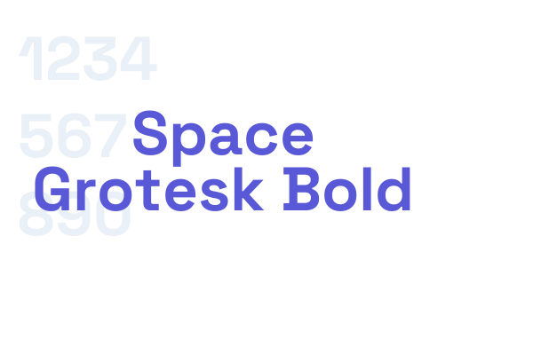 Space Grotesk Bold