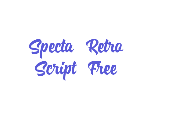 Specta Retro Script Free