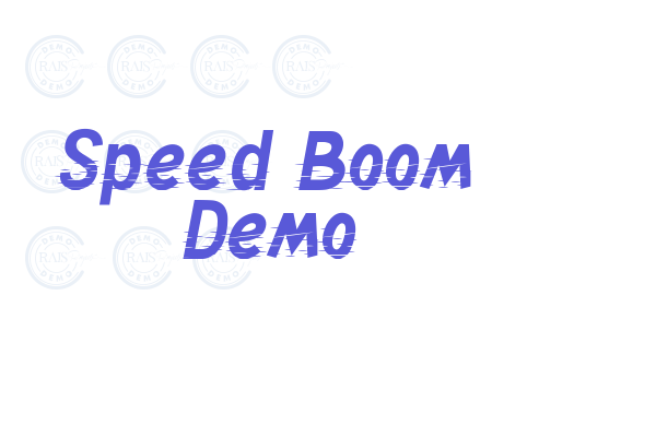 Speed Boom Demo