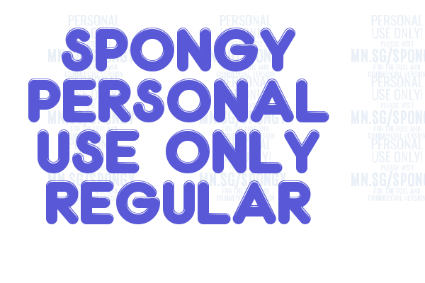 Spongy PERSONAL USE ONLY Regular