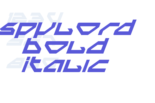 Spylord Bold Italic