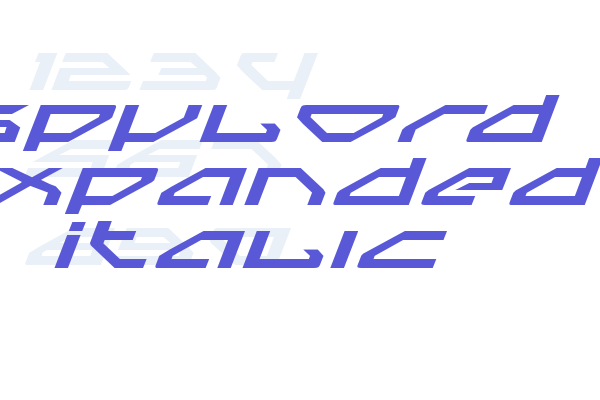 Spylord Expanded Italic