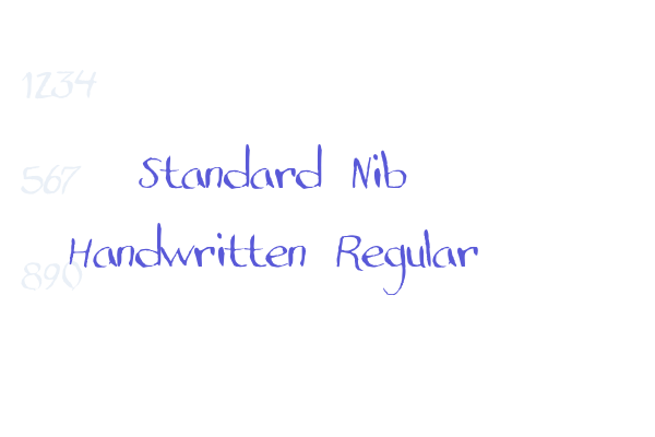 Standard Nib Handwritten Regular