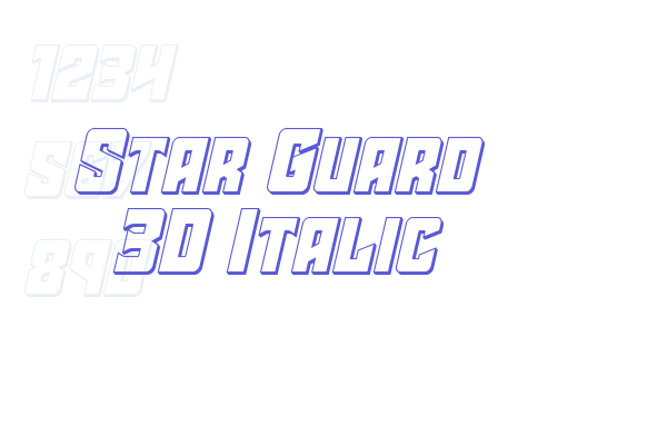 Star Guard 3D Italic