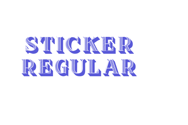 Sticker Regular