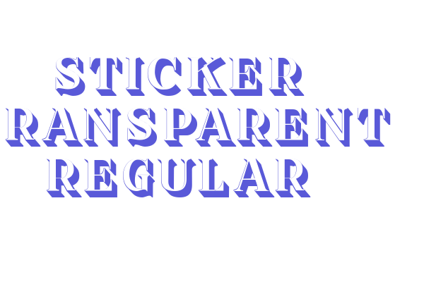 Sticker Transparent Regular