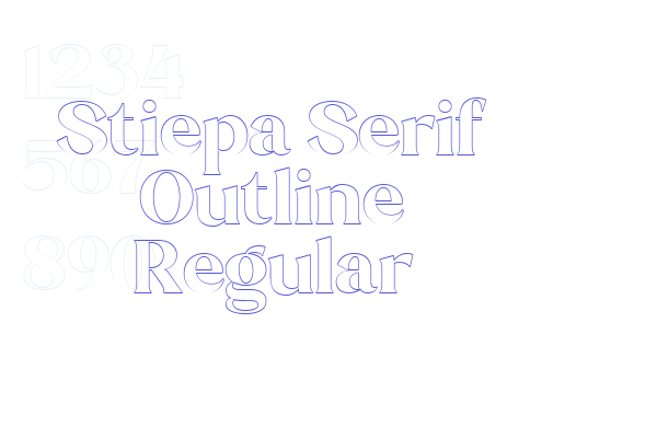 Stiepa Serif Outline Regular