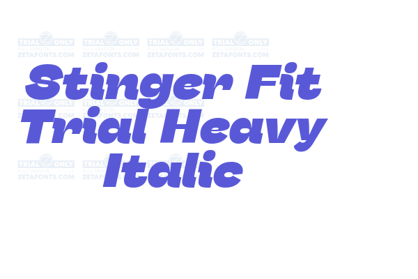 Stinger Fit Trial Heavy Italic