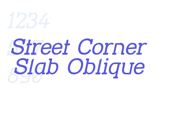 Street Corner Slab Oblique