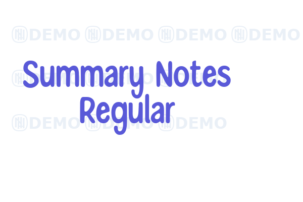 Summary Notes Regular