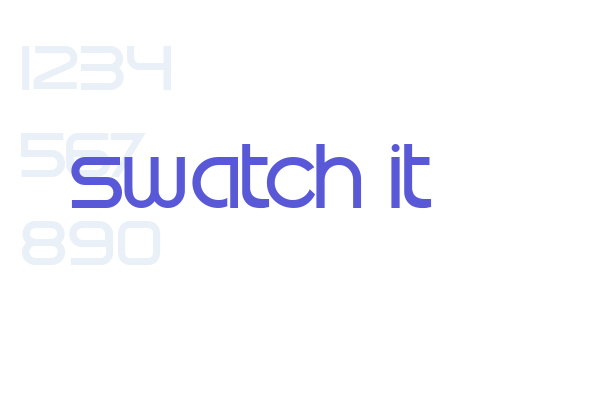 Swatch it