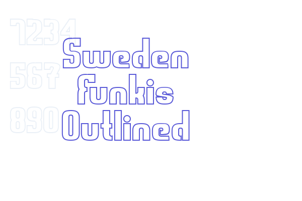 Sweden Funkis Outlined