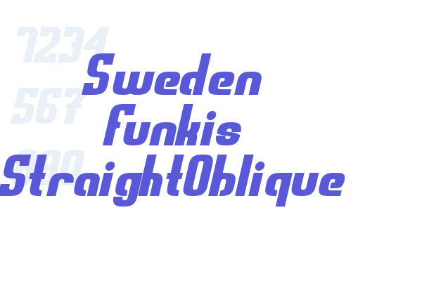 Sweden Funkis StraightOblique