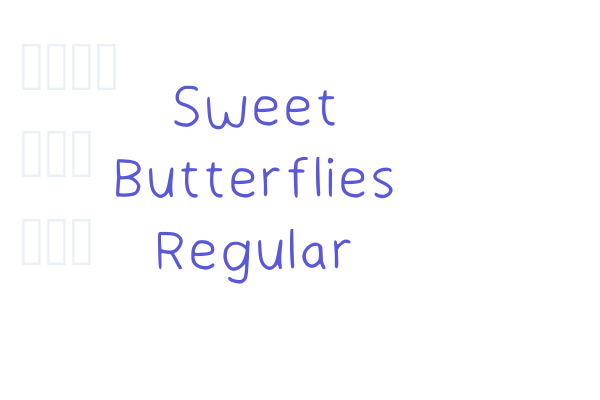 Sweet Butterflies Regular