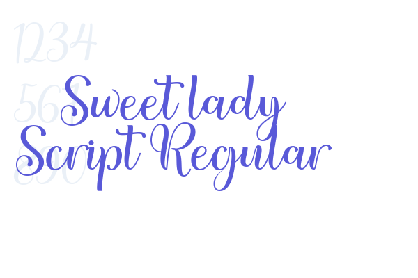 Sweet lady Script Regular