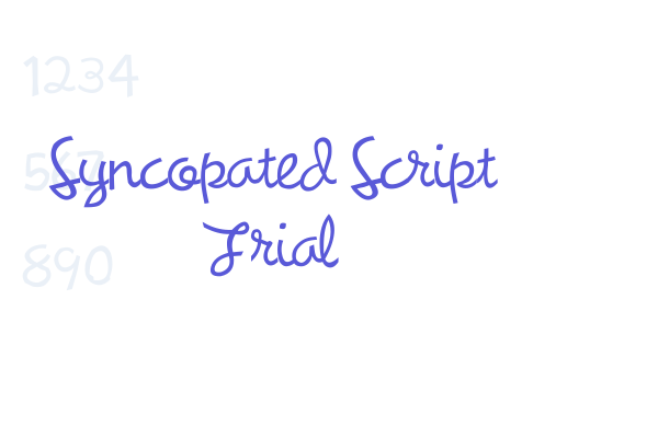 Syncopated Script Trial