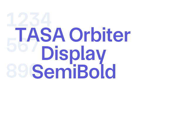 TASA Orbiter Display SemiBold