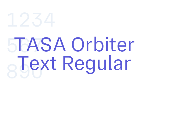 TASA Orbiter Text Regular