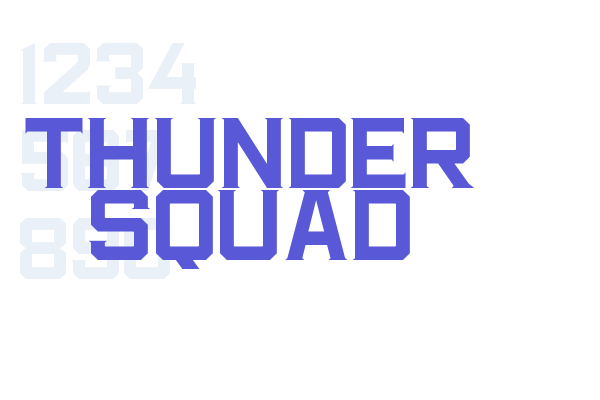 THUNDER SQUAD font download