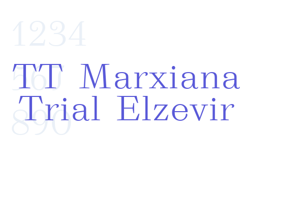 TT Marxiana Trial Elzevir