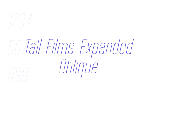 Tall Films Expanded Oblique