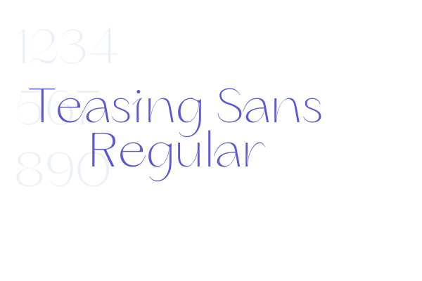 Teasing Sans Regular