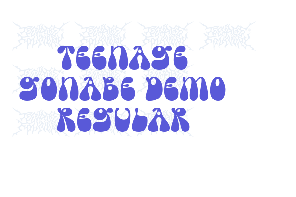 Teenage Gonabe Demo Regular - Font Free [ Download Now ]