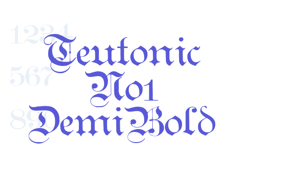 Teutonic No1 DemiBold