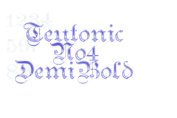 Teutonic No4 DemiBold