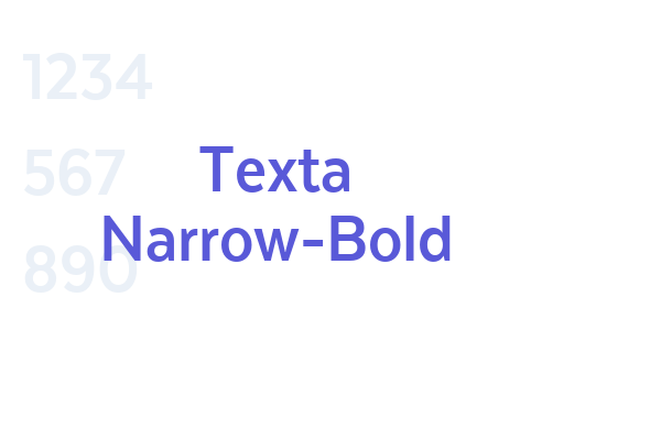 Texta Narrow-Bold