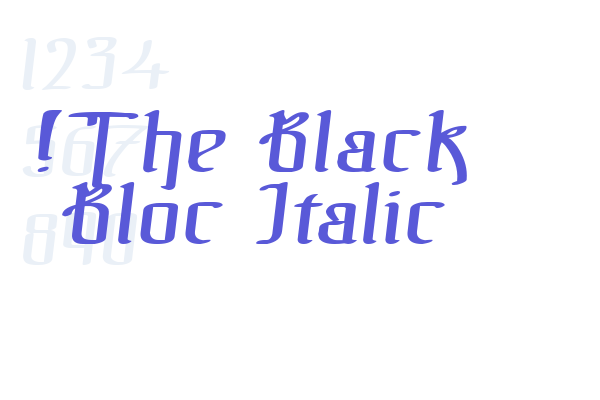 !The Black Bloc Italic