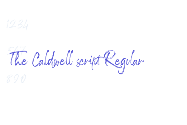 The Caldwell script Regular