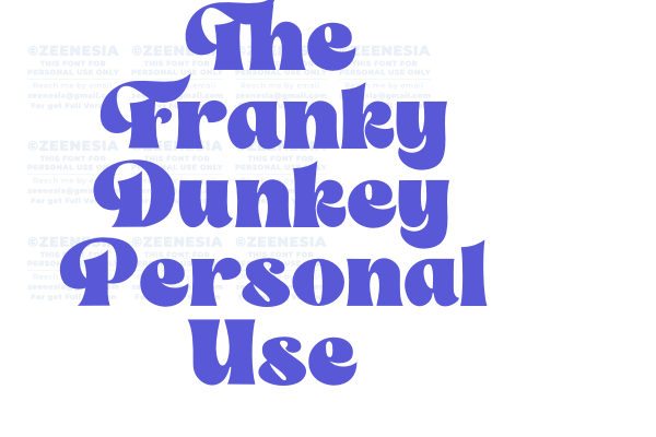 The Franky Dunkey Personal Use