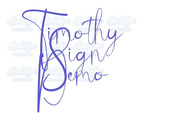 Timothy Sign Demo