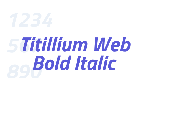 Titillium Web Bold Italic