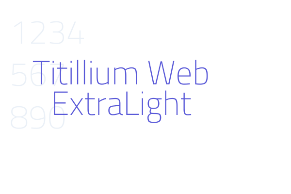 Titillium Web ExtraLight