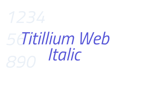 Titillium Web Italic