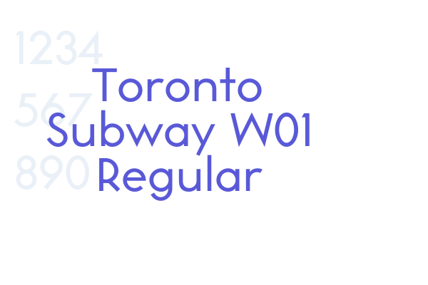 Toronto Subway W01 Regular