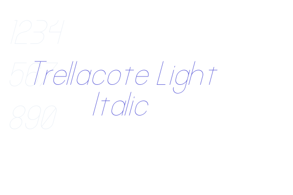 Trellacote Light Italic