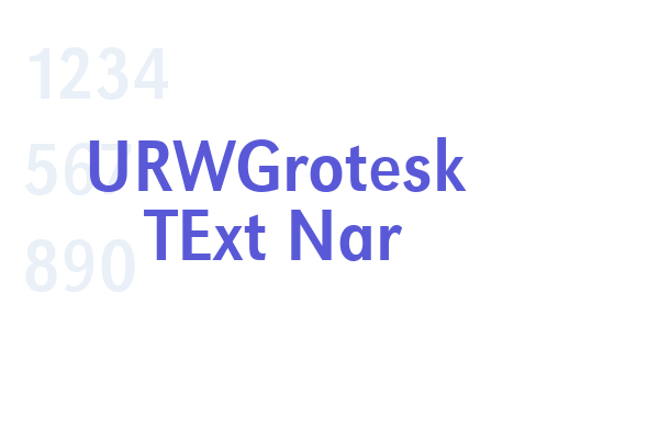 URWGrotesk TExt Nar