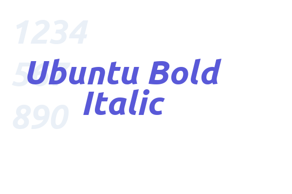 Ubuntu Bold Italic