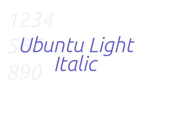 Ubuntu Light Italic