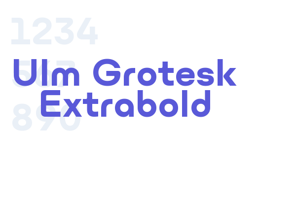 Ulm Grotesk Extrabold