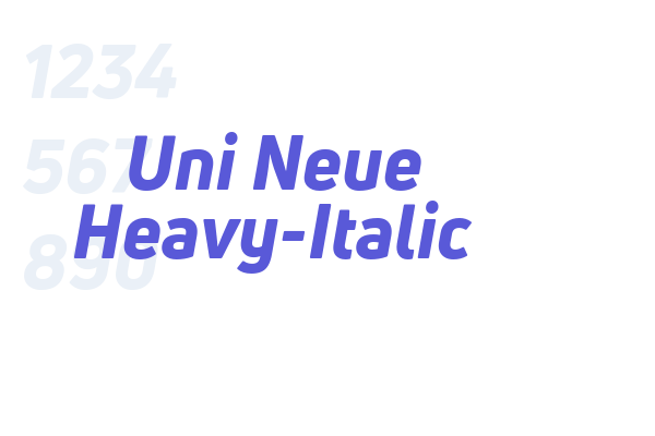 Uni Neue Heavy-Italic