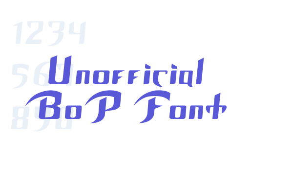 Unofficial BoP Font